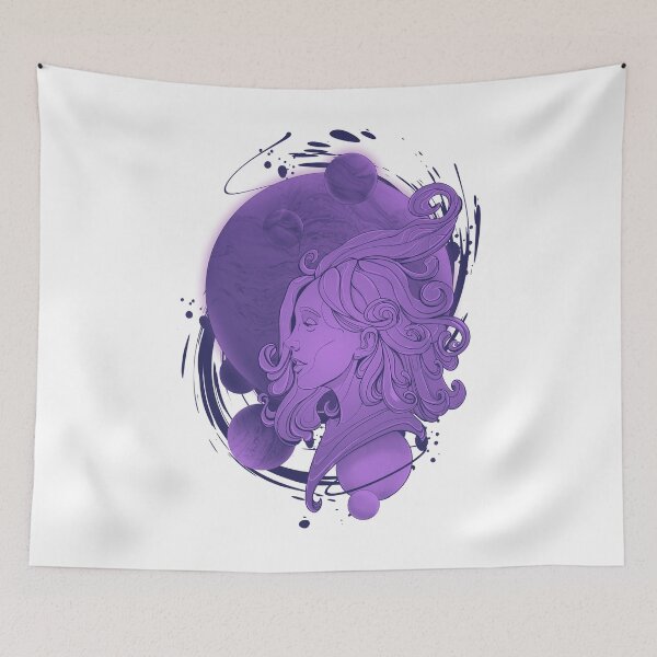 Item preview, Vaporwave Planet Space Girl designed and sold by PVSKI.