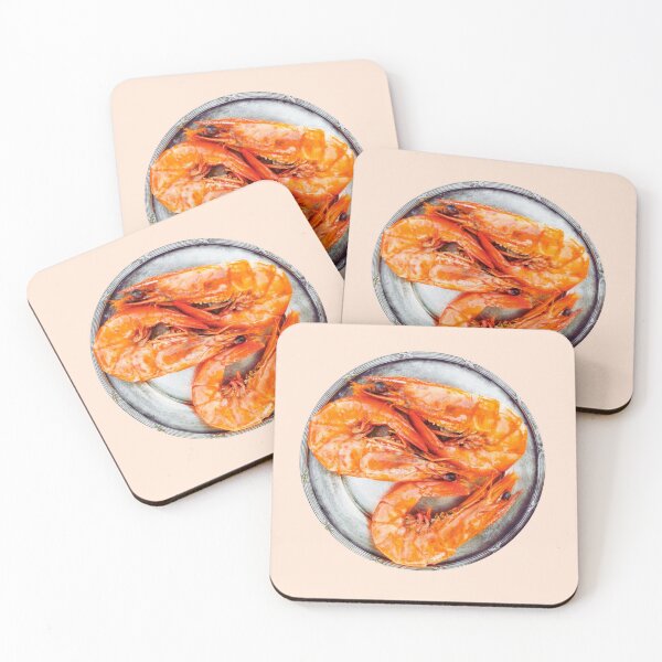 Item preview, Sizzling Prawns on the Grill Sticker designed and sold by jade-anthony.