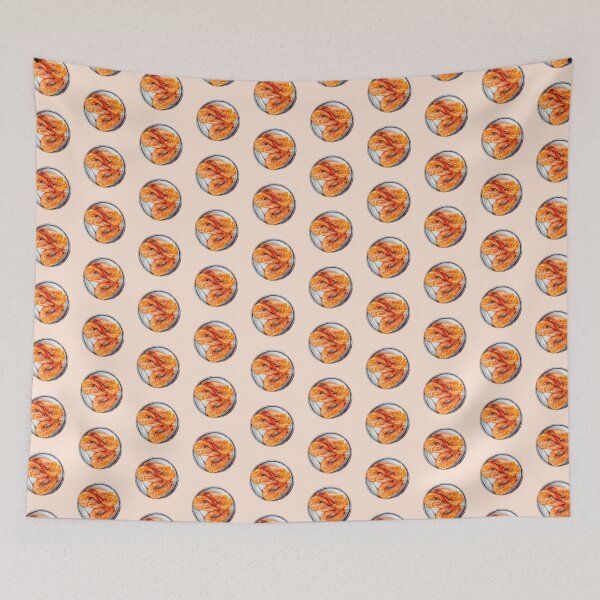 Item preview, Sizzling Prawns on the Grill Sticker designed and sold by jade-anthony.