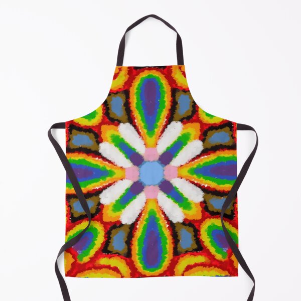 Item preview, Pride flag fuzzy flower pattern designed and sold by DeisoriDoodles.