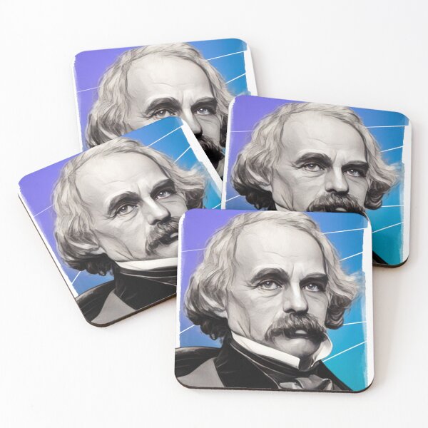 Item preview, American novelist Nathaniel Hawthorne illustration  designed and sold by Litstoy.