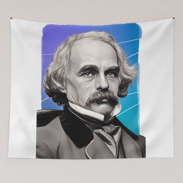 Item preview, American novelist Nathaniel Hawthorne illustration  designed and sold by Litstoy.
