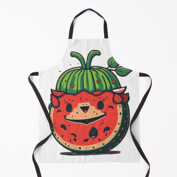 Aperçu de l'œuvre Fruitful Delight: Cute Watermelon Cartoon in Vibrant Colors créée et vendue par RedArtG09.