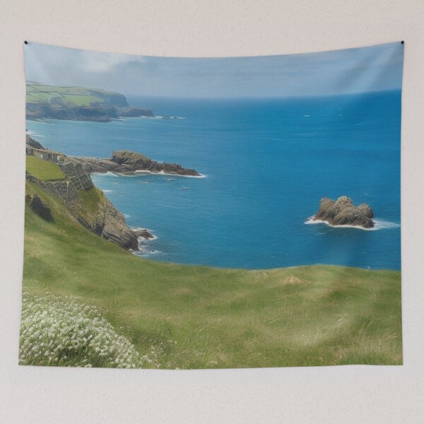 Item preview, Cornwall Coastline, Southern England Summertime, United Kingdom designed and sold by BBGIFTSUK.