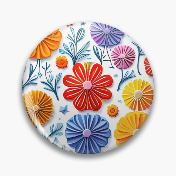 Item preview, Ethereal Blooms: Trending Kirigami Flower Art Seamless Vector Flowers Pattern - Premium Design designed and sold by Jisoo Flowers.