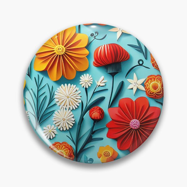Item preview, Bloom and Beyond: Catchy 3D Flower Artwork Seamless Vector Flowers Pattern - Premium Design designed and sold by Jisoo Flowers.