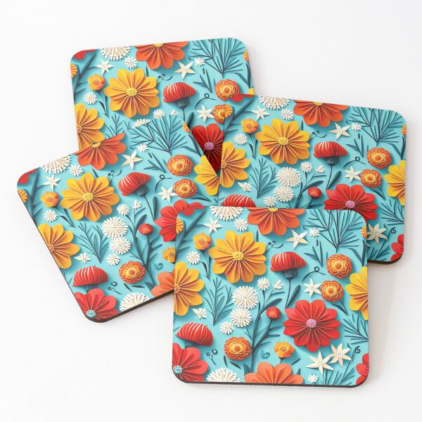 Item preview, Bloom and Beyond: Catchy 3D Flower Artwork Seamless Vector Flowers Pattern - Premium Design designed and sold by Jisoo Flowers.