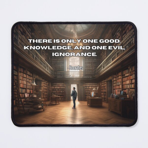 Item preview, "Knowledge and Ignorance" Philosophical Quote designed and sold by Pixel-Muse.