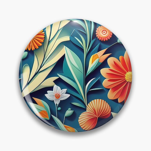 Item preview, Unveiling Nature's Secrets: Popular Kirigami Floral Art Seamless Vector Flowers Pattern - Premium Design designed and sold by Jisoo Flowers.