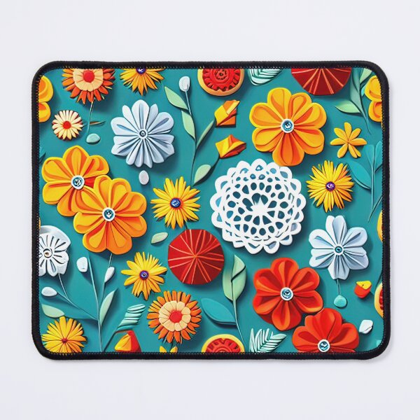 Item preview, Paper Petals Unleashed: Eye-catching 3D Flower Creation Seamless Vector Flowers Pattern - Premium Design designed and sold by Jisoo Flowers.