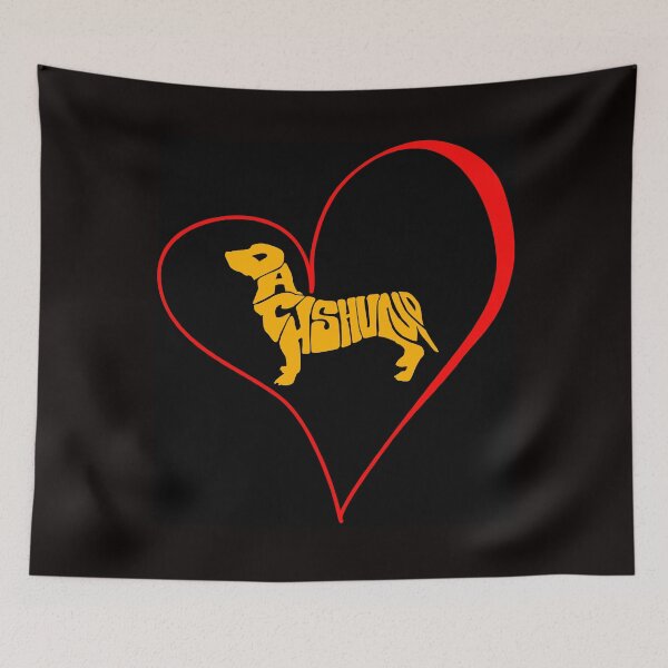 Item preview, dachshund calligram designed and sold by pat227jc.