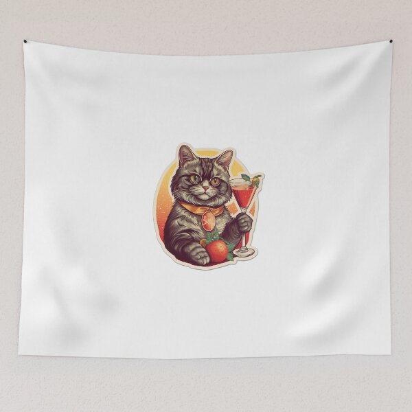 Item preview, Cocktail Cat designed and sold by CrittersHub.