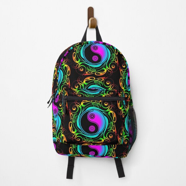 Item preview, Yin Yang Psychedelic Rainbow Tattoo designed and sold by BluedarkArt.