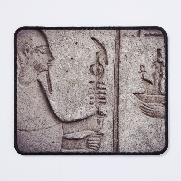 Item preview, God Ptah and goddess maat, temple of Karnak, small temple of Ptah, vintage photo, ancient Egypt photography designed and sold by art-of-egypt.
