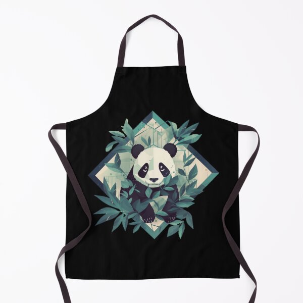 Item preview, Panda Zen: Geometric Bamboo Bliss designed and sold by luvablelifeform.