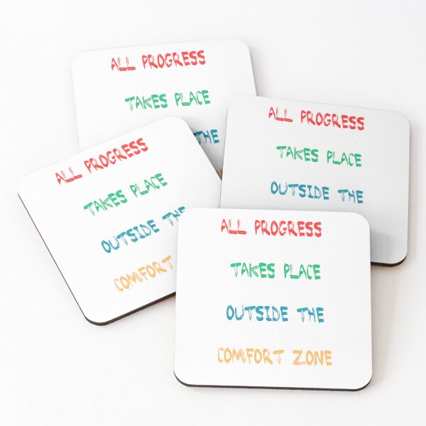 Item preview, All Progress Takes Place Outside The Comfort Zone designed and sold by Omnibus24.