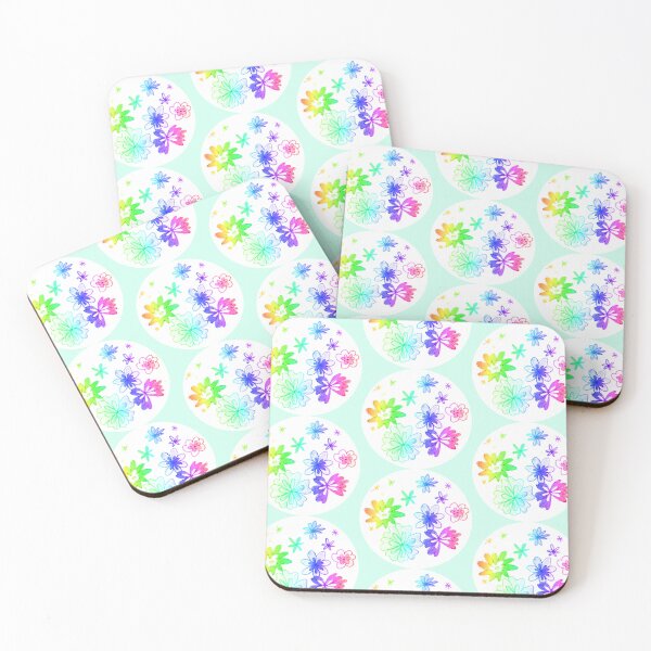 Item preview, Rainbow marker floral painting | Rainbow marker flowers drawing designed and sold by lausn.