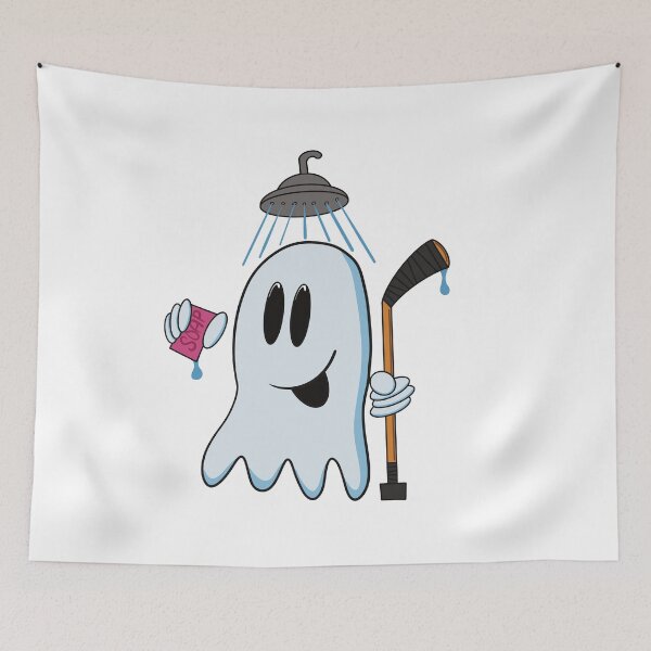Item preview, Shower Time - Ice Hockey Ghost designed and sold by HockeyGhost.