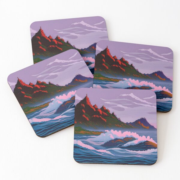 Item preview, Pixel art mountain landscape designed and sold by brandway.