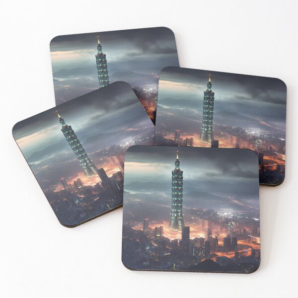 Item preview, Metropolis Unveiled: Towering Futuristic Horizon designed and sold by Wallart-Nisyo.