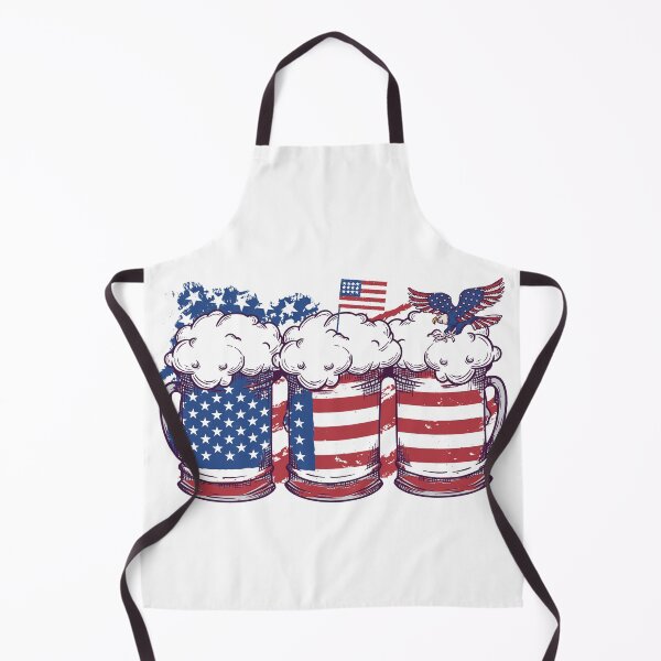 Item preview, Beer American Flag 4th of July Womens Mens Patriotic USA BBQ designed and sold by pipsmerch.