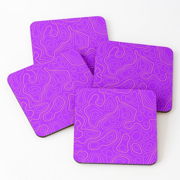 Item preview, Topography Pattern. Purple and Yellow color designed and sold by Aetherier.