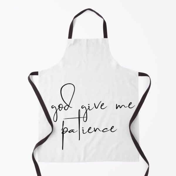 Item preview, god give me patience text graphic v2a white background designed and sold by fishpressink.