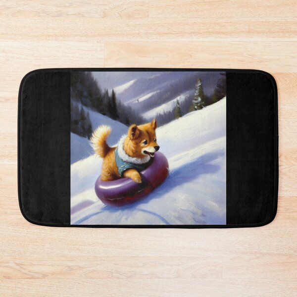 Item preview, Dog Snow Tubing designed and sold by CrankyOldDude.