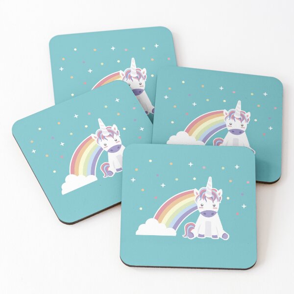 Item preview, Kawaii Unicorn Illustration designed and sold by latheandquill.