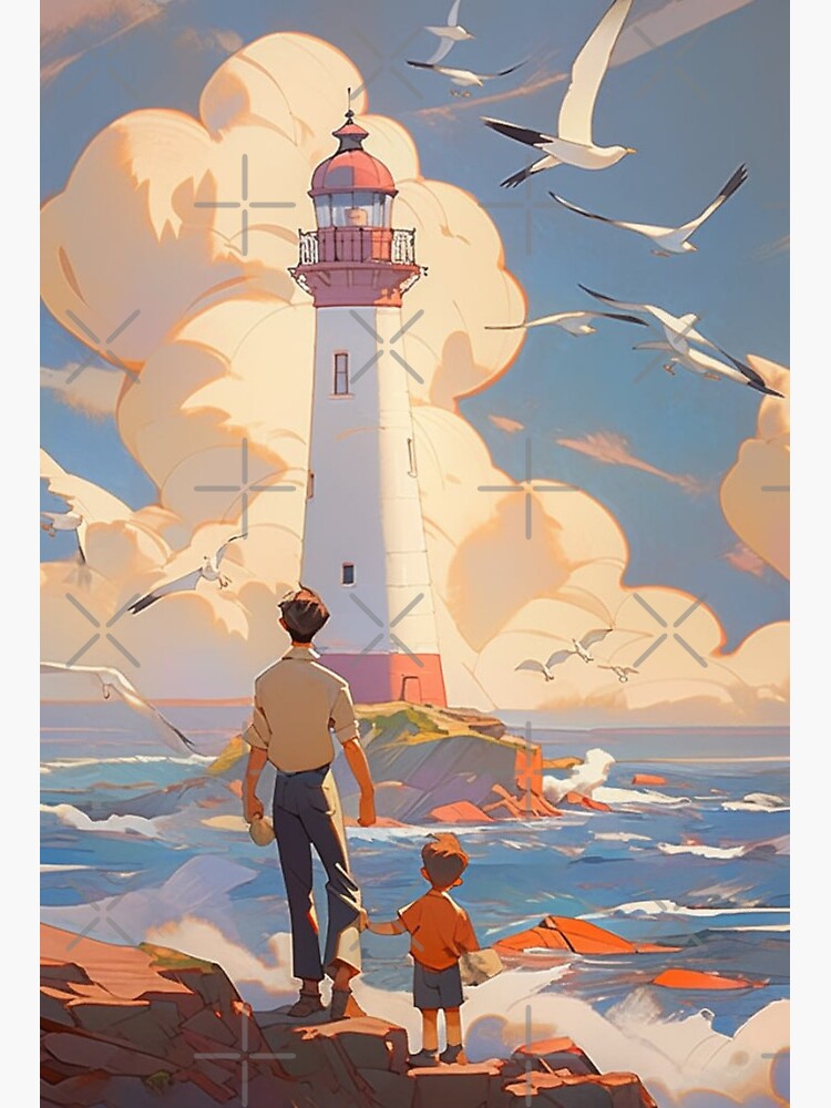 wangzhe Lighthouse on The Water Anime Poster Canvas Art Poster and Wall Art  Picture Print Modern Family bedroom Decor Posters 16x24inch(40x60cm) :  Amazon.co.uk: Home & Kitchen