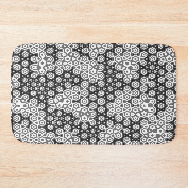 Item preview, Black White and Grey Floral Pattern designed and sold by Trevor Hirst.
