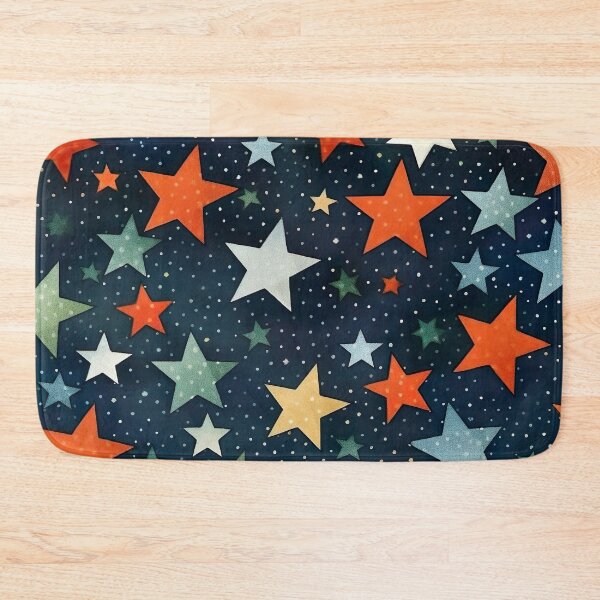 Item preview, Colorful star pattern designed and sold by unknown-places.