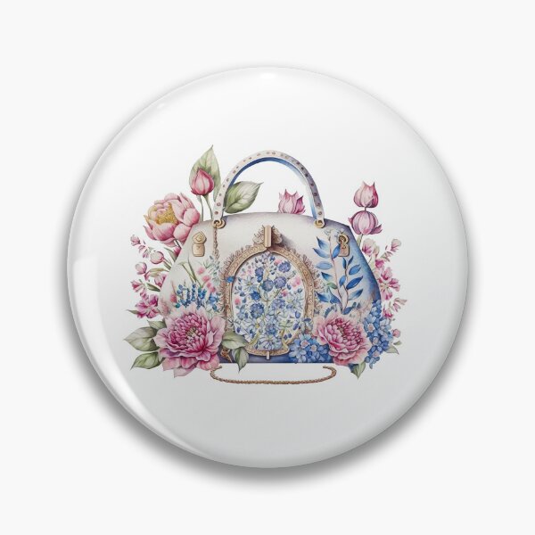 Artikelvorschau, Luxuriöse Designer-Tasche mit Blumenmuster entworfen und verkauft von DreamiDreams.