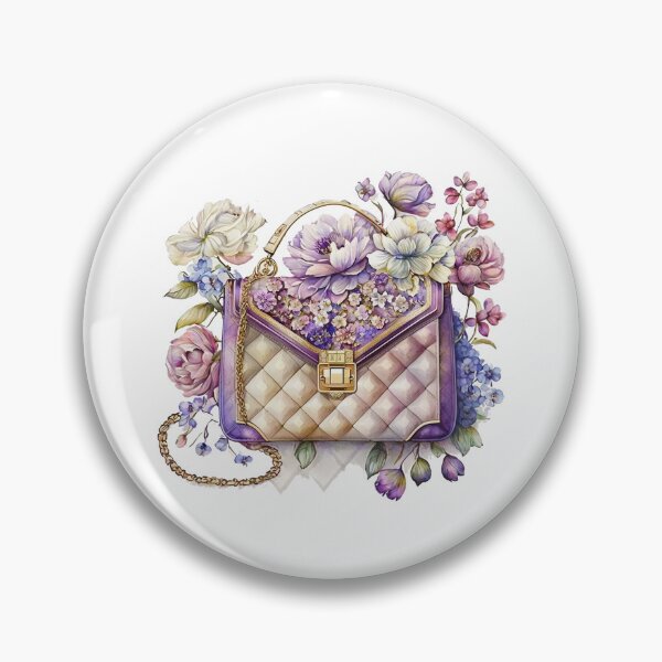 Artikelvorschau, Luxuriöse Designer-Tasche mit Blumenmuster entworfen und verkauft von DreamiDreams.