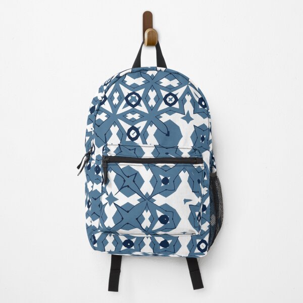 Item preview, Abstract Lattice Floral Pattern in Blue and White designed and sold by Trevor Hirst.