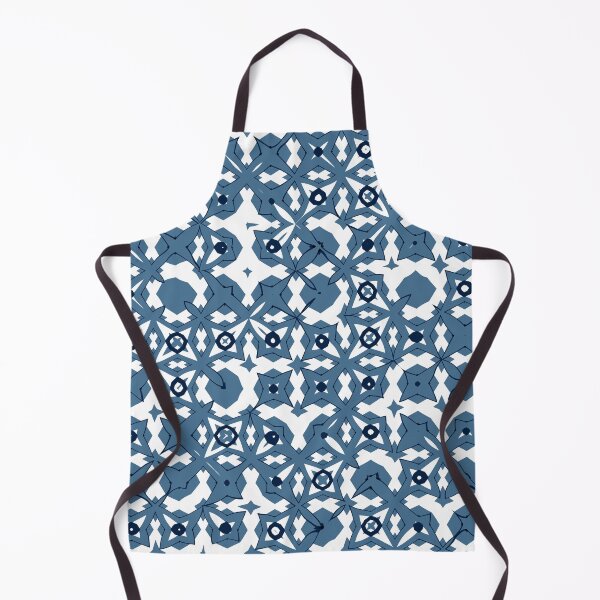 Item preview, Abstract Lattice Floral Pattern in Blue and White designed and sold by Trevor Hirst.