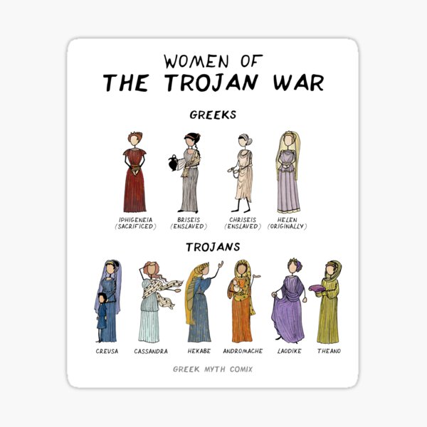 Item preview, Women of the Trojan War - Greek Myth Comix designed and sold by GreekMythComix.