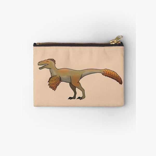Item preview, happy deinonychus, feathered dinosaur designed and sold by LilDinoBoy.
