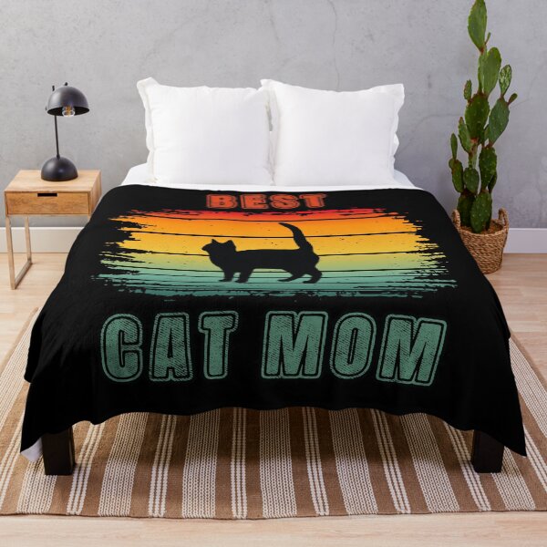Item preview, Best Cat Mom Retro Sunset designed and sold by SunnyFunnyArt.