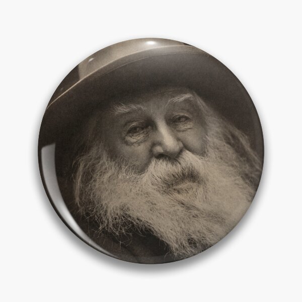 Item preview, Walt Whitman in a Hat in a Sepia Vintage Photographic Portrait designed and sold by KALEIDOSCOPE UK.