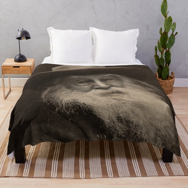 Item preview, Walt Whitman in a Hat in a Sepia Vintage Photographic Portrait designed and sold by KALEIDOSCOPE UK.