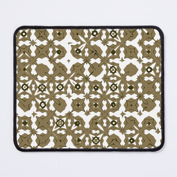 Artikelvorschau, Abstract Lattice Floral Pattern in Copper Gold and White entworfen und verkauft von Trevor Hirst.