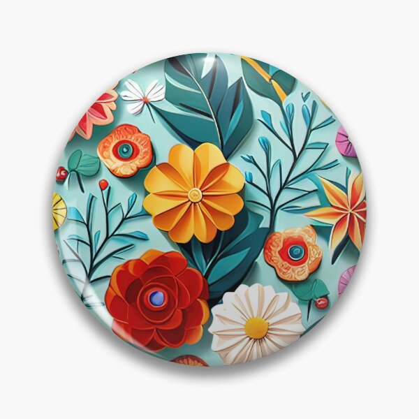 Item preview, Folded Floral Symphony: Catchy Kirigami Artwork Seamless Vector Flowers Pattern - Premium Design designed and sold by Jisoo Flowers.