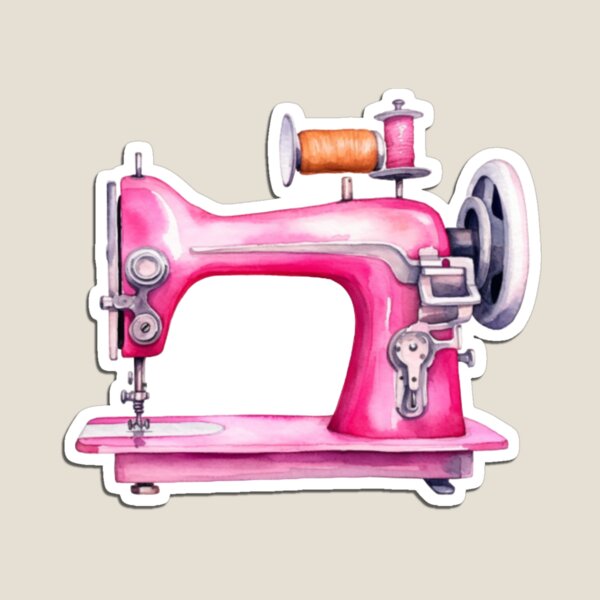 Pink Sewing Machine Poster for Sale by MelissaMade