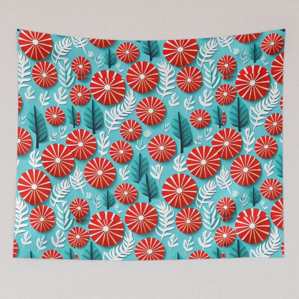 Item preview, Floral Fusion: Trendy Kirigami Design Sensation Seamless Vector Flowers Pattern - Premium Design designed and sold by Jisoo Flowers.