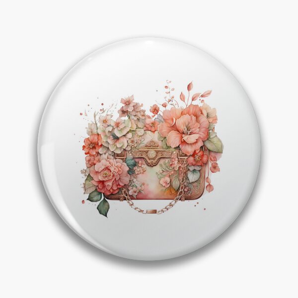 Artikelvorschau, Luxuriöse Designer-Tasche mit Blumenmuster entworfen und verkauft von DreamiDreams.