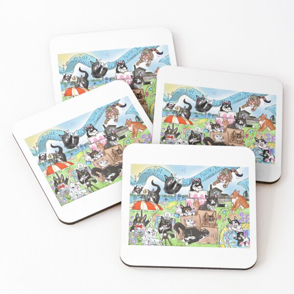 Item preview, Cat Party  designed and sold by HappyPawtraits.