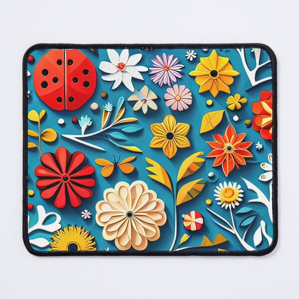 Artikelvorschau, Jenseits des Vorstellbaren: Fesselndes Kirigami-Blumengenuss-nahtloses Vektorblumenmuster – Premium-Design entworfen und verkauft von Jisoo Flowers.
