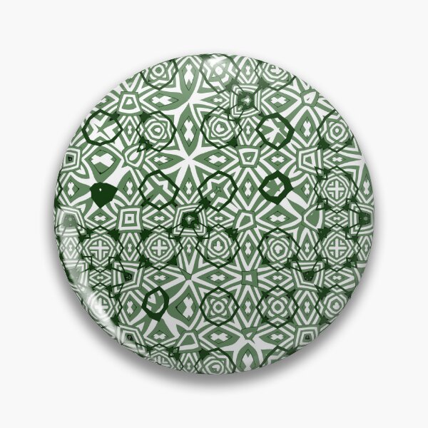 Aperçu de l'œuvre Geometric Abstract Pattern in Shades of Green and White créée et vendue par Trevor Hirst.