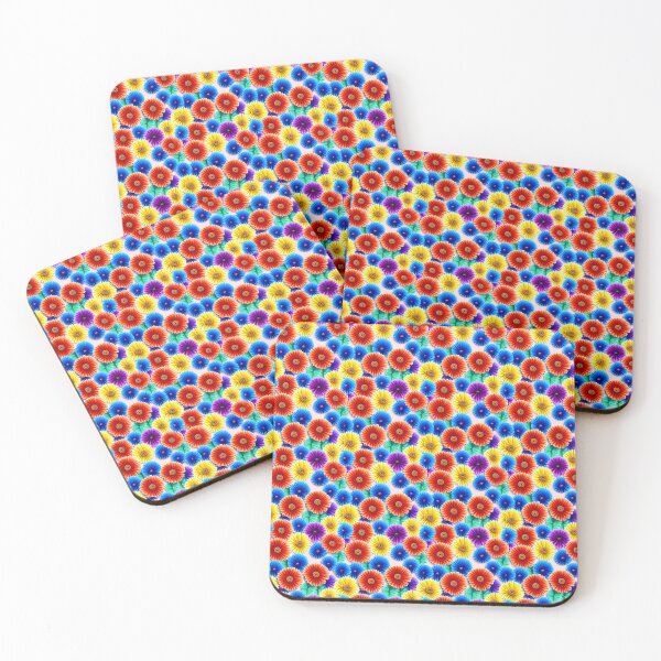 Item preview, Pattern of Rainbow Colored Daisies designed and sold by kiyaansh16.